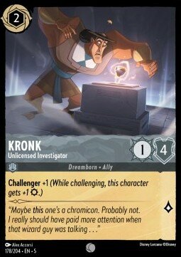 Kronk unlicensed investigator 178/204 5SSK